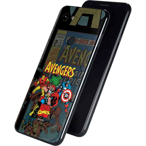 Marvel Classic Comics Avengers Assemble Google Pixel 3a Skin